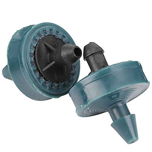 Nimomo 100PCS Rociadores de riego Ajustables Kits, Sistema Irrigación, Riego Ajustable 8L Goteadores Compensación Presión Micro Por Goteo Rociador