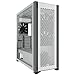Corsair 7000D AIRFLOW Full-Tower-ATX-PC-Gehäuse (Frontverkleidung für Hohen Luftdurchsatz, Drei Inbegriffene 140-mm-LÜFTER mit PWM-Repeater, Einfache Kabelführung, Großen Innenraum) Weiß