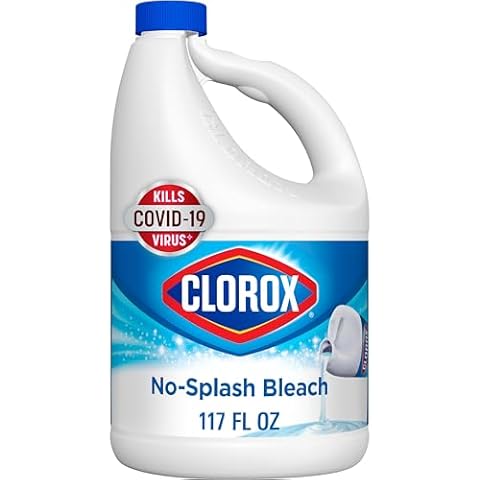 Clorox Splash-Less Bleach1, Disinfecting Bleach, Regular 117 Fluid Ounce Bottle (Package May Vary) Cover