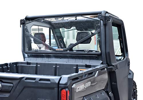 Rear Windshield For Can Am Defender, Sautvs Heavy Duty Full Back Window Shield Rear Panel For Can-Am Defender Hd5 / Hd8 / Hd10 / Max Models Accessories #TOP3