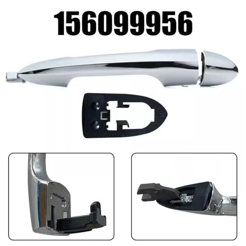 Poignées de porte extérieure pour Lancia Ypsilon 2011-2020 sans trou chromée - 6