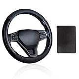 [ Einzigartiger Stil ] Die komfortable Lenkradbezug schützt Ihr Lenkrad vor Schmutz, Abnutzung und Verschleiß. Sportlicher Stil sieht energisch aus, damit sieht Ihr Auto nicht mehr langweilig aus, verleiht Ihrem Auto ein luxuriöses Gefühl!