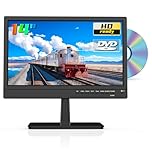 ZOSHING 14-inch HD TV,12 volt tv with dvd player,Built in Digital T2 Tuner Freeview channels,HDMI and USB port,12v tv car cable/AC powered for RV-Camper,Bedroom