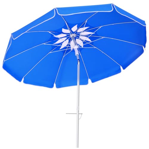 Parasol de plage compact avec protection UV totale pour camping et vent