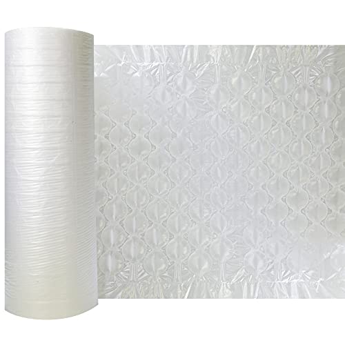 Air Cushion Wrap Roll - Inflatable Bubble And Air Pillow Bags Film - Length 985Ft (Air Bubble Film - Inflatable Bubbles - 16"X13"X2" Core) #TOP1