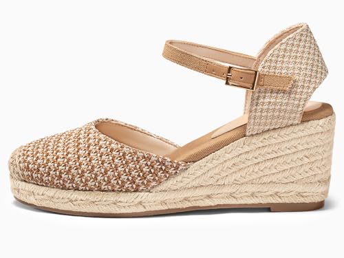 Image of Coutgo Women's Platform Wedge Espadrilles Sandals