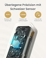 SwitchBot IP65 Hygrometer Thermometer Innen Außen, Bluetooth Thermometer con Taupunkt/VPD/Absolute Feuchtigkeitssensor, Außenthermometer, Datenspeicherung für Gewächshaus Weinkeller 2er-Pack – Ansicht 3