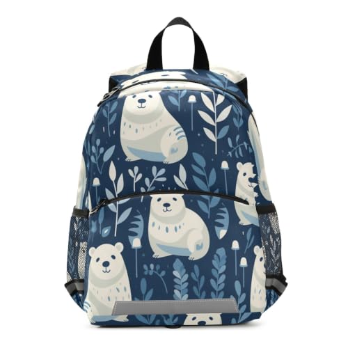 Cartable enfants ours polaire : sac scolaire maternelle pour petits 3-8 ans