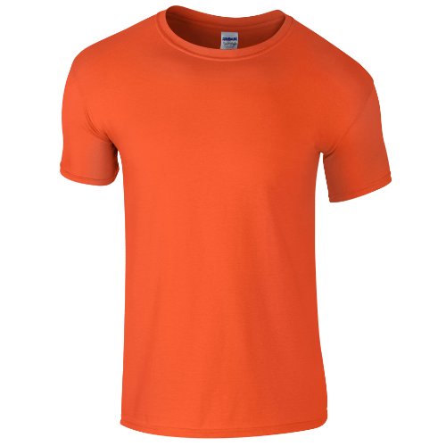 T-shirt orange doux enfant Gildan taille XS pour le sport et l'école