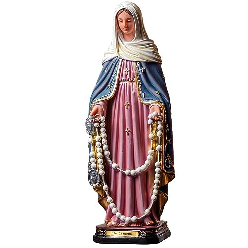 Imagem Nossa Senhora Das Lágrimas 30cm Resina Importada