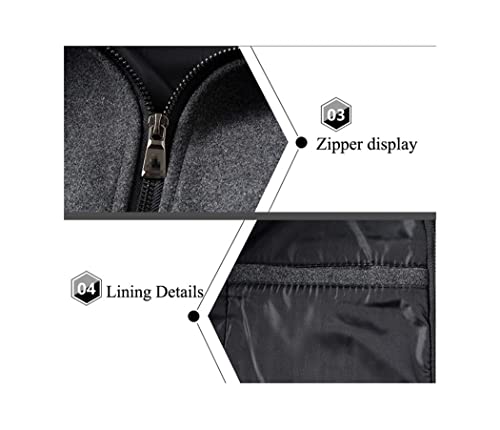 Men's Winter Wool Coat Thick Cotton Wool Jackets Male Casual Long Jacket Outwear4