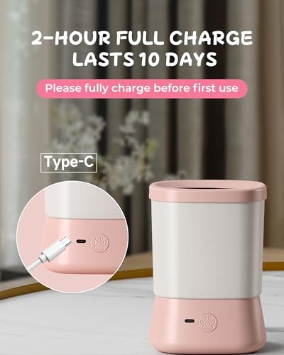 Image of Electric Dog Paw Cleaner for Dogs,2 Speeds Automatic Dog Foot Paw Washer for Medium Large Cat Dog Pet
