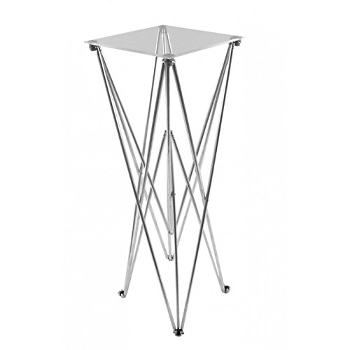 Guéridon SPIDER table haute plateau 30 cm pied 88 cm pour salon et entrée