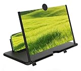 10'' Screen Magnifier Version, 2026 New 3D HD Mobile Phone Magnifier Projector Screen for Movies,Videos, Gaming, Screen Magnifier with Adjustable Angle Design Amplifier Desktop (Black)