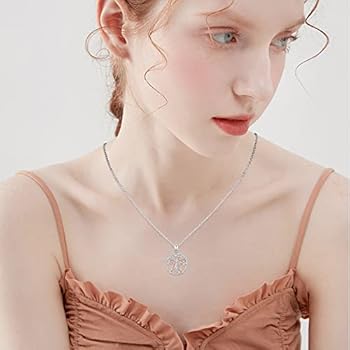 VONALA Drievoudige maan pentagram halsketting zilver 925 VONALA Drievoudige maan pentagram halsketting zilver 925