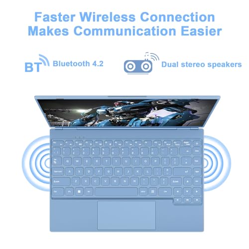 Image of Laptop computer 14'' 8gb ram 256GB SSD Win11 Gaming Laptop 8+256GB SSD-Blue