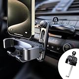 AINOPE CD Phone Mount, 2024 New Upgraded Car Phone Holder 3 in 1 CD Phone Holder for Car Vent with Metal Hook Compatible with iPhone 15 Pro Max Plus Android All 4-7' Phone