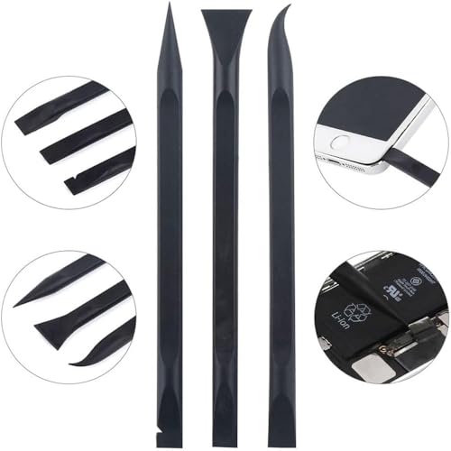 Fongmore 3-teiliges Karbonfaser-Kunststoff-Schaber-Spudger-Hebelwerkzeug-Set, Elektronik-Reparatur-Öffnungswerkzeug-Set für Laptop, Handy, Tablet, Computer-Smartphones