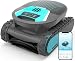 BRINBO Pleco Pro Poolroboter Akku Wand und Boden, Wasserlinienreinigung, 210 Min Laufzeit, Doppelfilter, 7 Reinigungsmodi, App Steuerung, Kabelloser Poolsauger bis 200 m², Grau