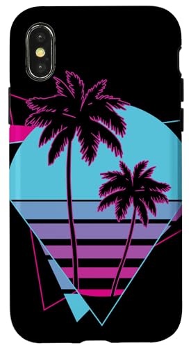 90s Palm Tree Vaporwave Pop Culture �X�}�z�P�[�X iPhone X/XS �p