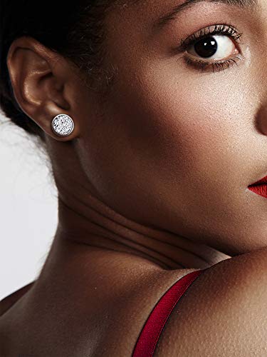 Boao 15 Pairs Druzy Stud Bulk Earrings Set Stainless Steel Round Post Earrings Bohemian Pierced Jewelry for Women4