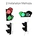 LED Traffic Stop Light, 200mm Red/Green Signal, Waterproof, 12V Wiring Control for Crossroads & T-Junctions, Industrial Dock Bay Traffic Light(110v)