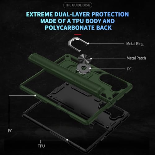 Coque Z Fold 6 Asuwish Army Green - Protection Robuste Pliable - 4
