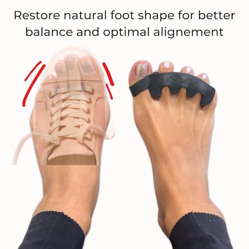 the toe spacer from spacer mobility recovery from the ground up correct bunions plantar fasciitis amp correct toes  unisex therapeutic toe spacer - relieve foot pain and tension  4-loop 4-loop