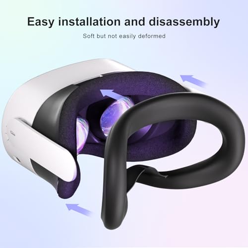 Image of SAQICO Face Pad for Oculus /Meta Quest 3S Accessories - Wear-Resistant and Dirt-Proof - Washable Sweatproof VR Silicone Face Pad for Quest 3S (Conjunction with The Original Face Mask)