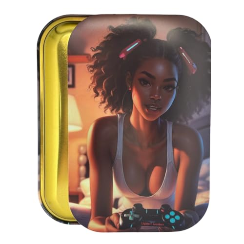 Rolling Tray for Home or on The go Designs - 7 inch x 11 inch Rolling Tray with Magnetic lid