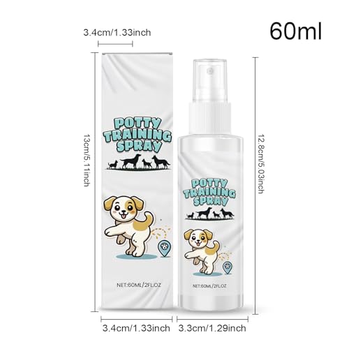Raixihu Welpen Stubenreinheit Training Spray, Effektives Mittel Zur Stubenreinheit, Lockduft Verhaltenskorrektor 60Ml Trainer Werkzeug Für Haustiere Im Freien Drinnen Möbelschutz