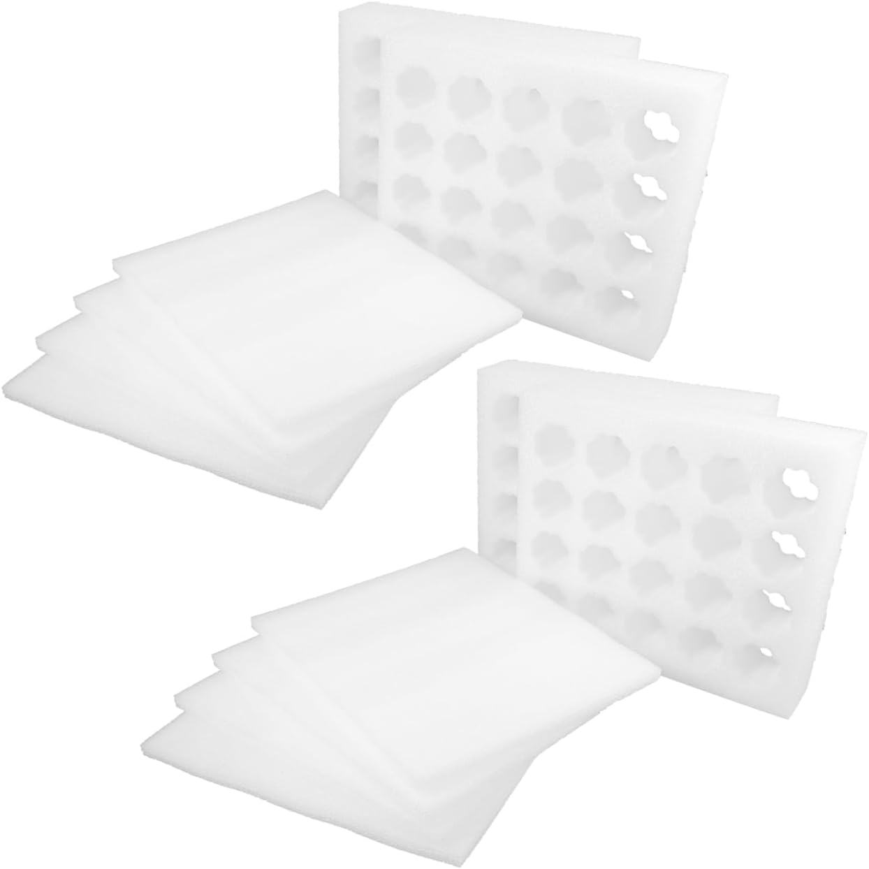 Cabilock Shatter-Proof Egg Holder with Lid, 4-Pack Portable Reusable Egg Tray for Shipping and Outdoor Storage Plastic Protector Organizer, 9.64X8.26X2.36In