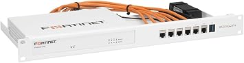 Rackmount.IT Rack Mount Kit for Fortinet FortiGate 40F / FortiWifi 40F / FortiADC 60F / FortiWeb 100F Shielded 1U Industrial Mount Front-Facing Ports RM-FR-T14i
