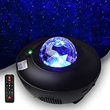 【 NEBEL und STERN & 12 FARBEN 】 Durch die realistische Projektion eines dynamischen Nebels an Decke oder Wand können mehrere Farben mit einer fantastischen Geschwindigkeit kombiniert werden, um eine entspannte Atmosphäre zu schaffen. Sie können den Modus auswählen, den Sie entsprechend Ihrer Stimmung anzeigen möchten