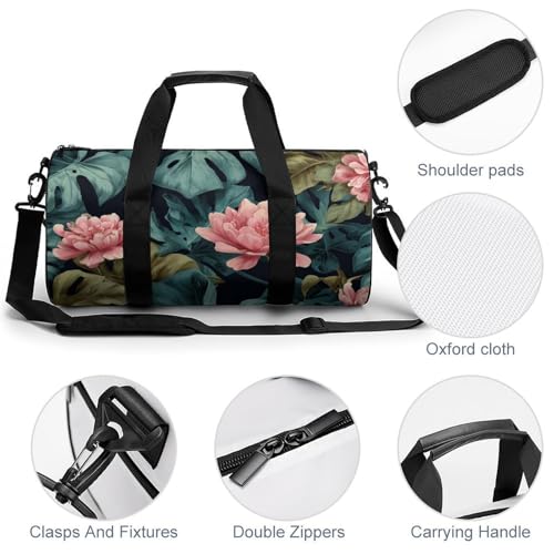Bolsa de deporte cilíndrica espaciosa para organizar tu ropa de viaje 5
