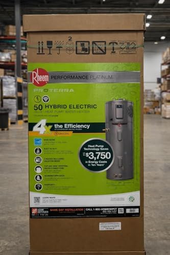 Rheem 50 Gal. Smart High Efficiency Hybrid Heat Pump Water Heater...