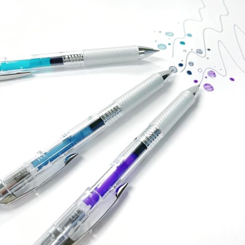 Image of Pentel EnerGel Expressions, 60th Anniversary Limited Edition Pack, ICE Liquid Gel Pens, (0.7mm) Medium Line, Assorted Ink Colors, Pack of 8 (BL77TLABP8M)