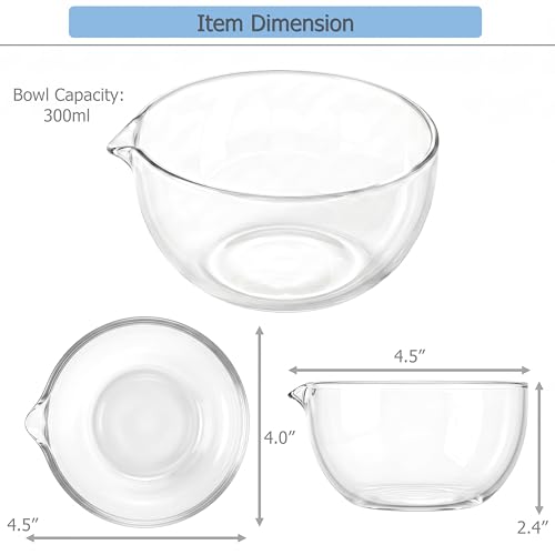 Tazones de vidrio EIKS 2 unidades 300 ml cada uno miniatura 5