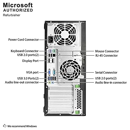 Hp Elitedesk 800 G1 Small Form Business High Performance Desktop Computer Pc (Intel Core I5 4570 Up To 3.9Ghz, 16G Ram, 120G Ssd+1T Hdd, Dvd-Rom, Wifi, Dp, Windows 10 Professional) (Renewed) #TOP5