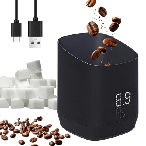 OBEST Digital Coffee Scale, 500g/0.1g Electronic Measuring Cup with LED Display for Coffee Beans, Tea & Spices, Espresso Accessories Precise Weighing