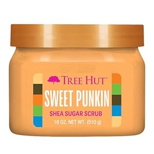 Tree Hut Shea Sugar Scrub Sweet Punkin | Exfoliating Body Scrub Removes Dead, Dry Skin for a Soft & Hydrated Feel | Nourishing Essential Body Care | 18 fl oz.