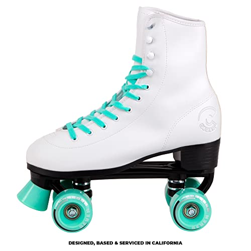 Image of C SEVEN C7skates Quad Roller Skates | Retro Design (Mint, Women's 6 / Youth 5)