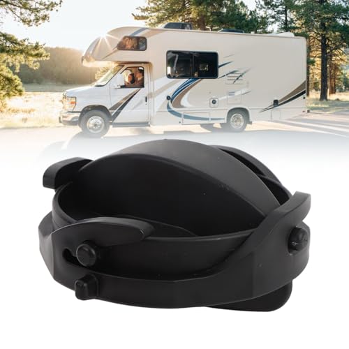 Image of aqxreight 2pcs RV Sewer Cap Leakproof Double Ear Type Anti Aging Plastic Hose Cap Replacement Suitable for RV Sewer System Easy Installation Secure Seal