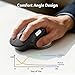 acer Ergonomic Mouse Wireless Rechargeable with Side Scroll (BT5.2+2.4GHz), Bluetooth Computer Mouse for Laptop, Medium to Large Sized Hands, Office USB Mice, 8 Buttons, 4800 DPI for PC, Desktop