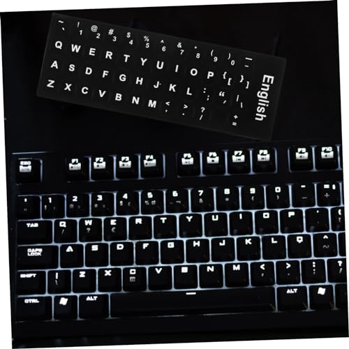 Pegatinas de teclado en inglés de repuesto para restaurar la visibilidad de tus teclas 7