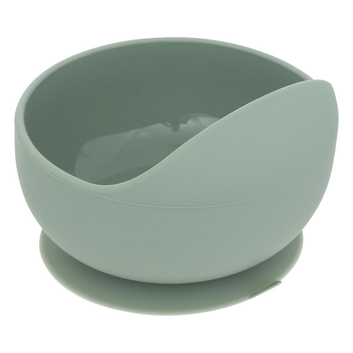 Vakumlu Oval Silikon Kase - Yeşil