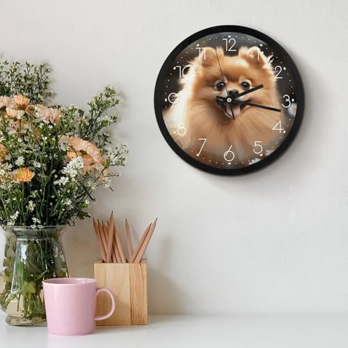 Horloge murale ronde blanche pour embellir votre salon ou cuisine - 4