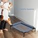 WJnflQN Hundebett, erhöhte Hundebete - Hundehammockelbett mit Kissen und atmungsaktivem Netz - Abnehmbare waschbare Haustiermöbel für Cat Camping Traving Training Home Lawn Ground