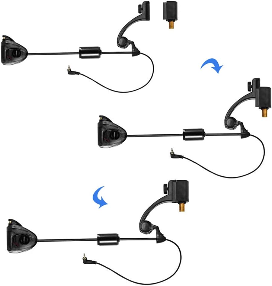 Doorslay Fishing Bite Indicators Set LED Bite Indicator Illuminated Bite Indicators with Storage Case Fishing Tackle