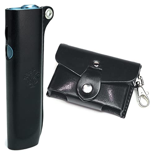 【受注製作】 イルマワン対応ケース & テリアケース 栃木ブラック【セット販売】 イルマアイワン/イルマワンに適合する 新型 タバコ 煙草 シガレット 加熱式 電子タバコ 日本製 栃木レザー 革 本革 リッキーズ